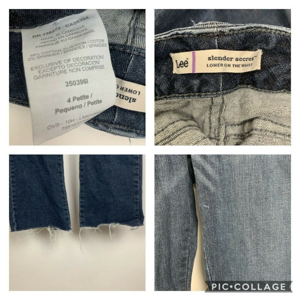 Lee Slender Secret Low On Waist Boot Cut Jeans - Picture 5 of 8